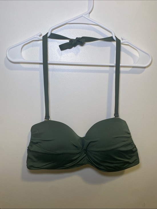 Kona Sol Other - Kona Sol Olive Green Bandeau Bikini Top with Removable Straps